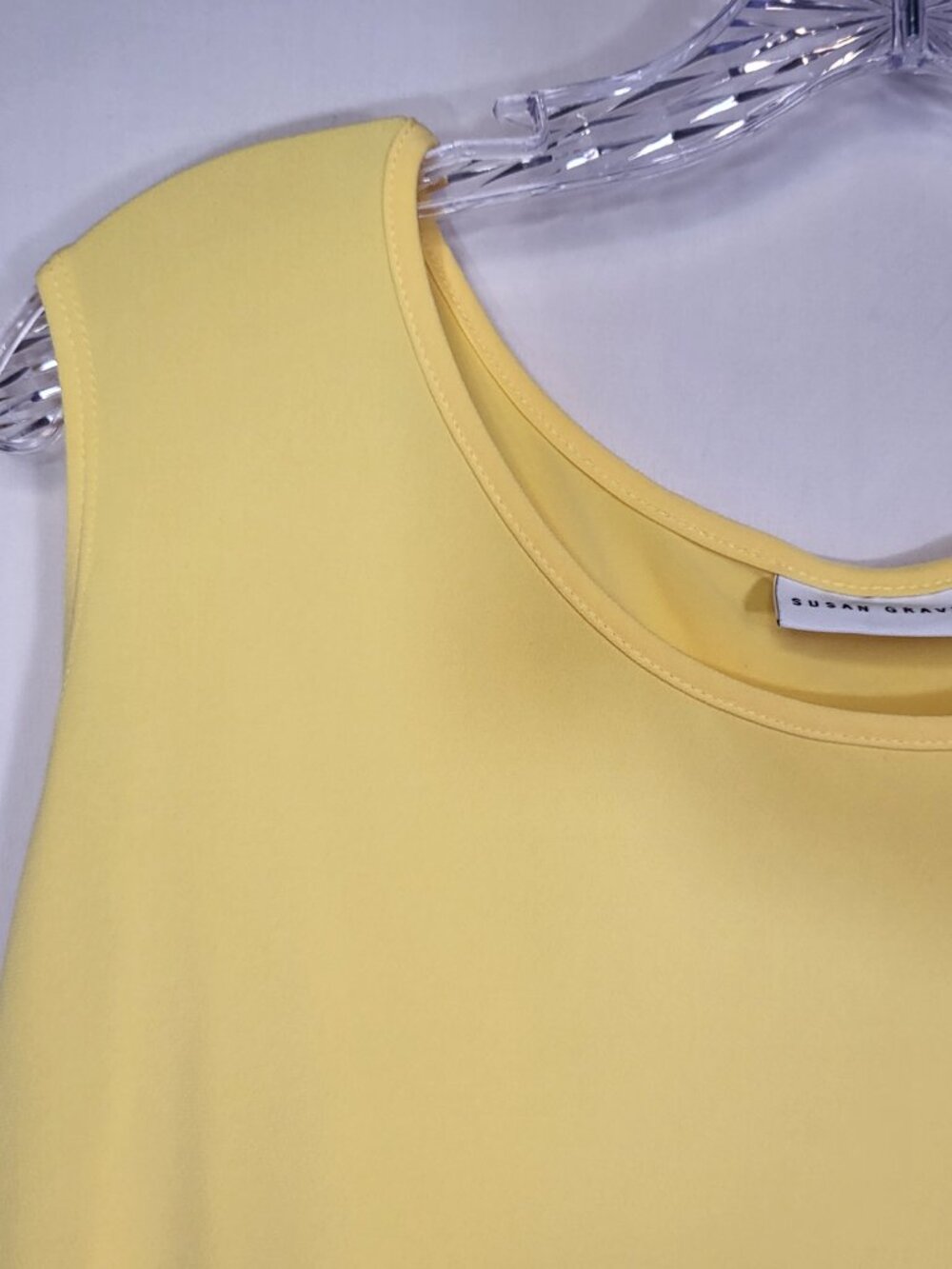 Susan Graver Woman's Tank Top Size 1X Yellow - Picture 2 of 7